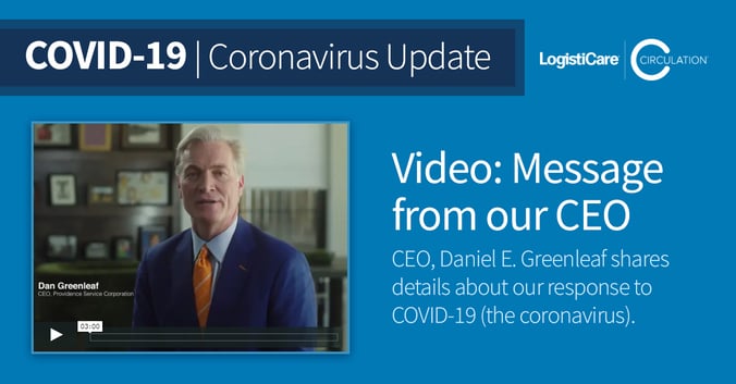 COVID-19 Message from Our CEO